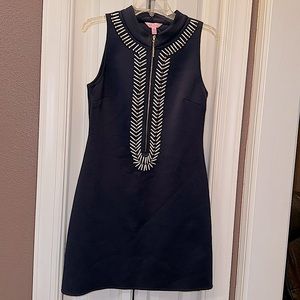 Navy Blue Lilly Pulitzer Scuba Dress. No tags. Never worn